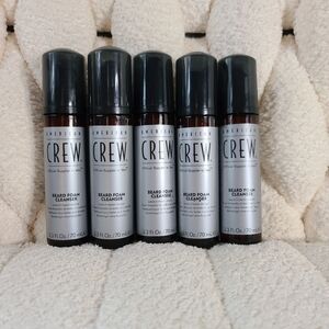 American Crew Beard Foam Cleanser - Leave In Wash - 2.3oz Each 5 Pack
